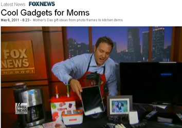 Fox-TV Features Thomas PR Clients iGrill, foxL, RingO, SensoGlove. OWC and The Great Kat on Mothers Day Gifts by Adam Housley!